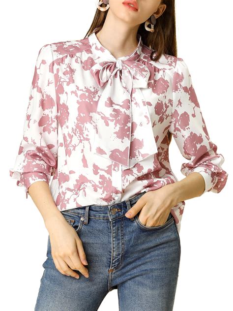 michael kors black white floral ruffle career blouse|Chic & Trendy Women’s Tops .